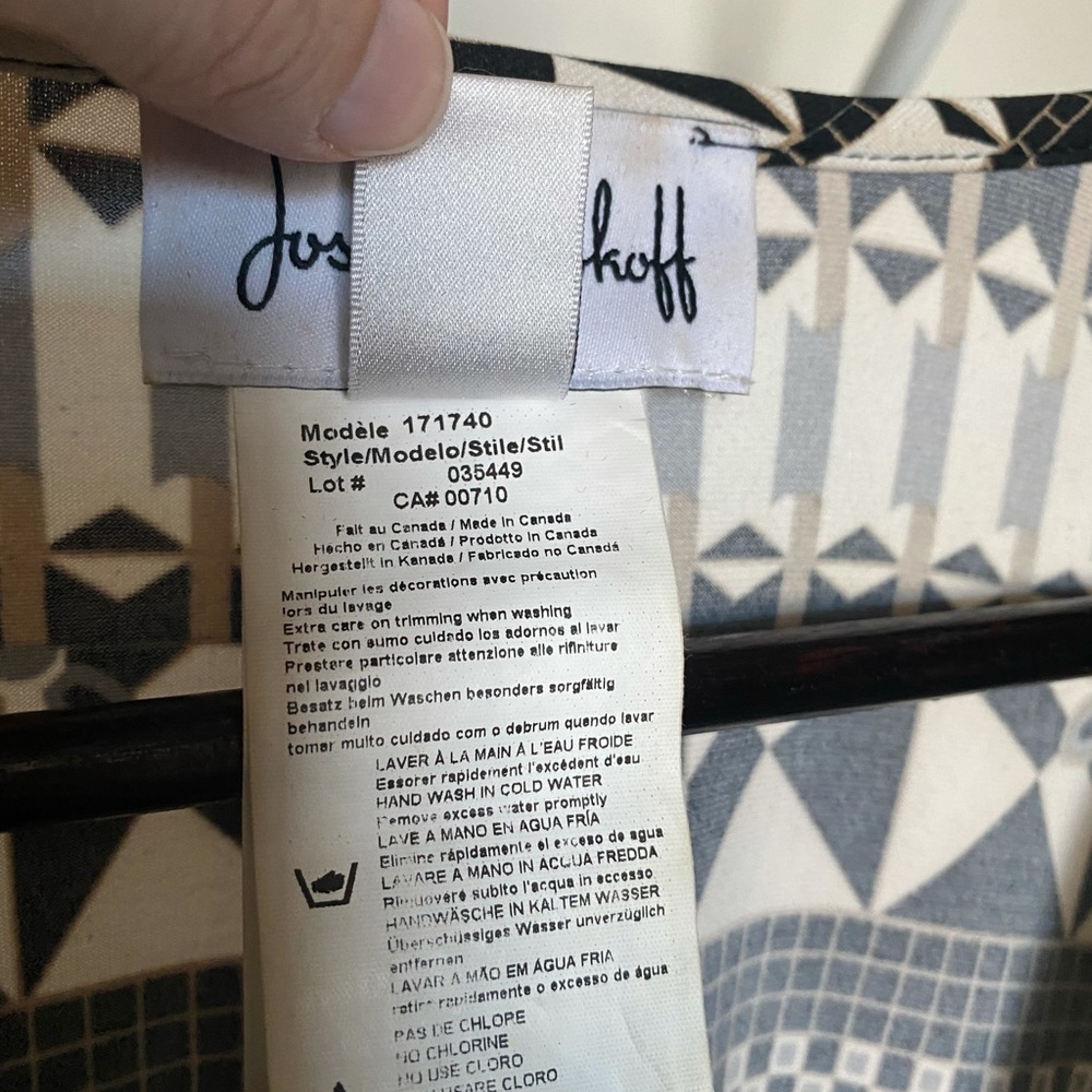 Joseph Ribkoff Abstract Print Poncho Style 171740 - image 4